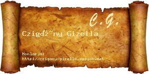 Czigány Gizella névjegykártya